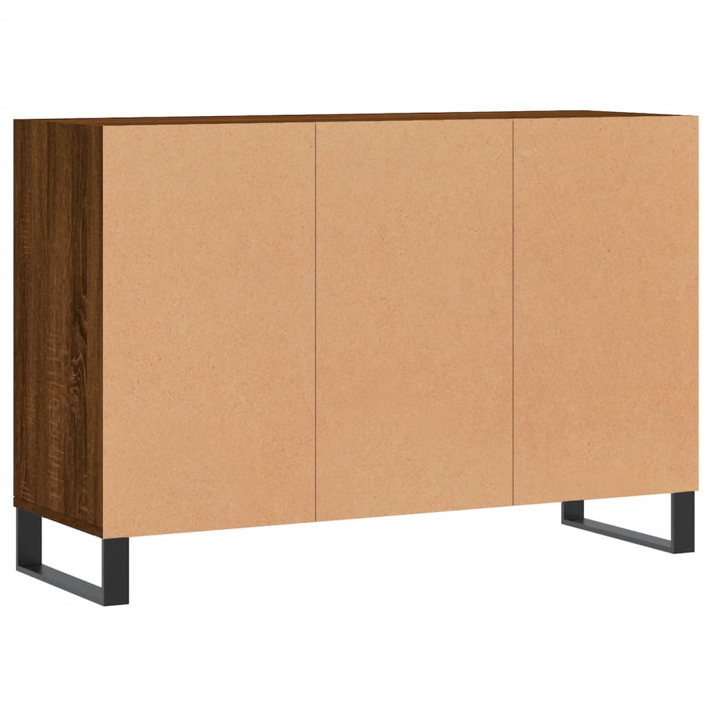 Credenza Rovere Marrone 103,5x35x70 cm in Legno Multistrato 827123