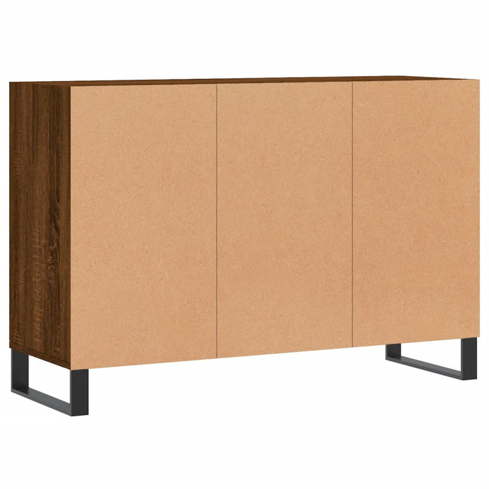 Credenza Rovere Marrone 103,5x35x70 cm in Legno Multistrato 827123