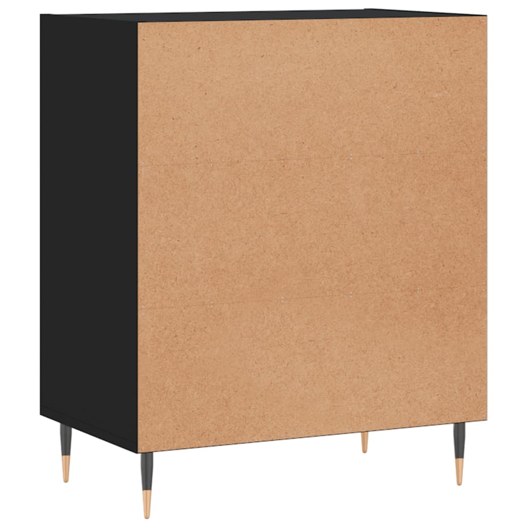 Credenza Nera 57x35x70 cm in Legno Multistrato 827125