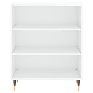 Credenza Bianco Lucido 57x35x70 cm in Legno Multistrato 827126