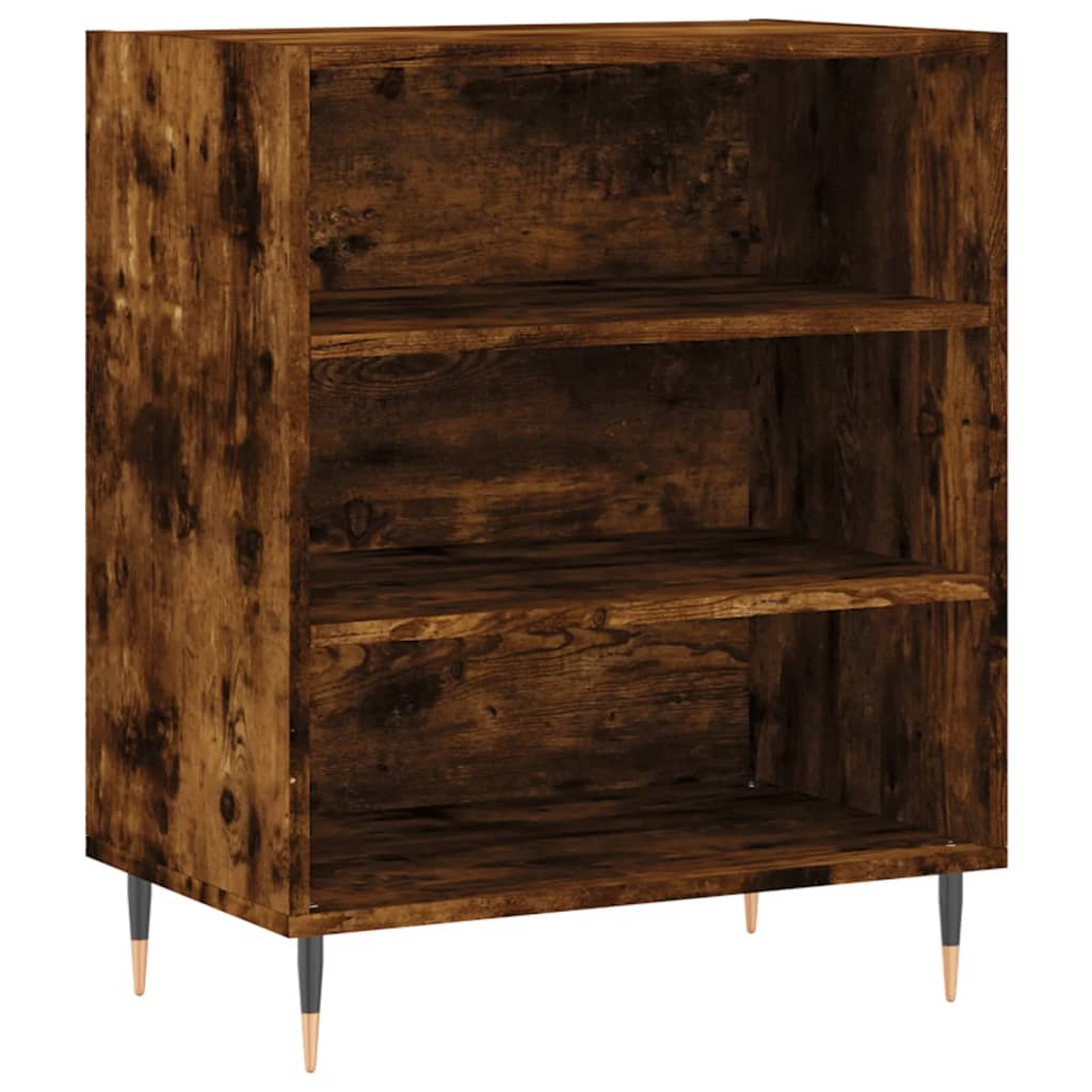 Credenza Rovere Fumo 57x35x70 cm in Legno Multistrato 827129