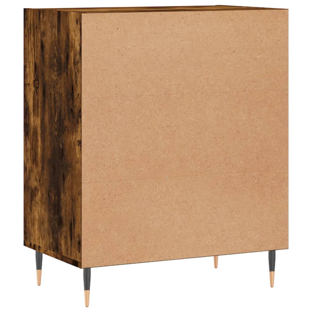 Credenza Rovere Fumo 57x35x70 cm in Legno Multistrato 827129