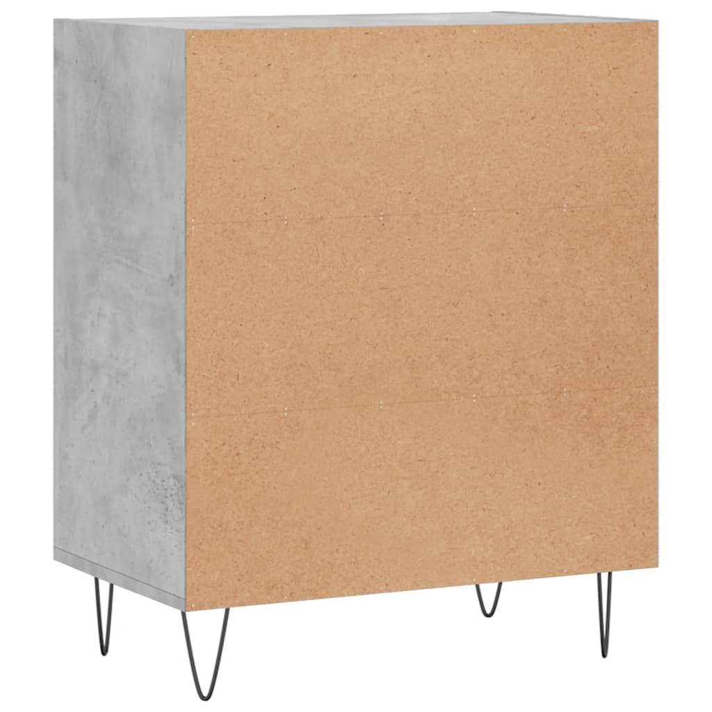 Credenza Grigio Cemento 57x35x70 cm in Legno Multistrato 827136