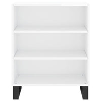 Credenza Bianco Lucido 57x35x70 cm in Legno Multistrato 827142