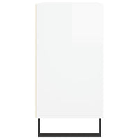 Credenza Bianco Lucido 57x35x70 cm in Legno Multistrato 827142