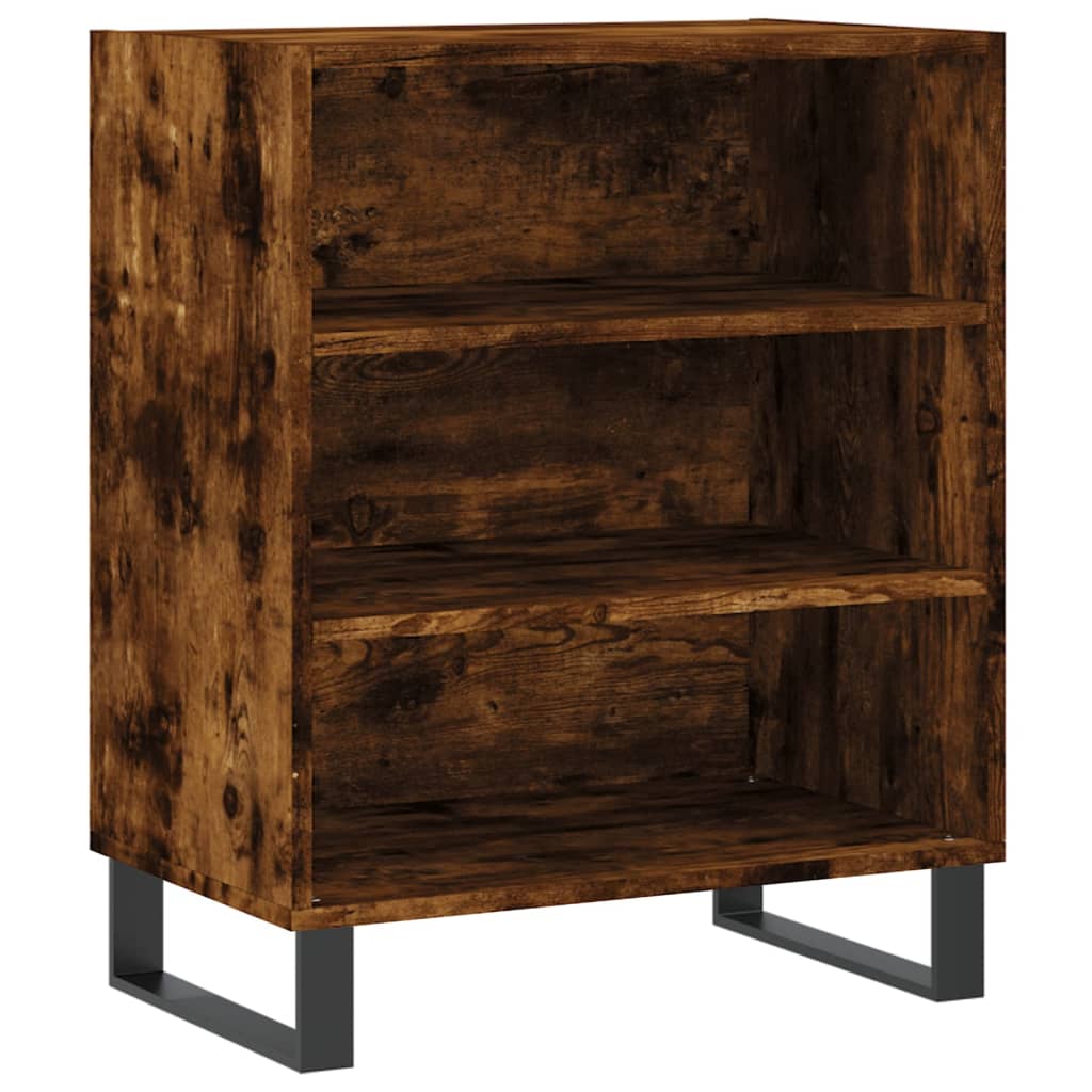 Credenza Rovere Fumo 57x35x70 cm in Legno Multistrato 827145