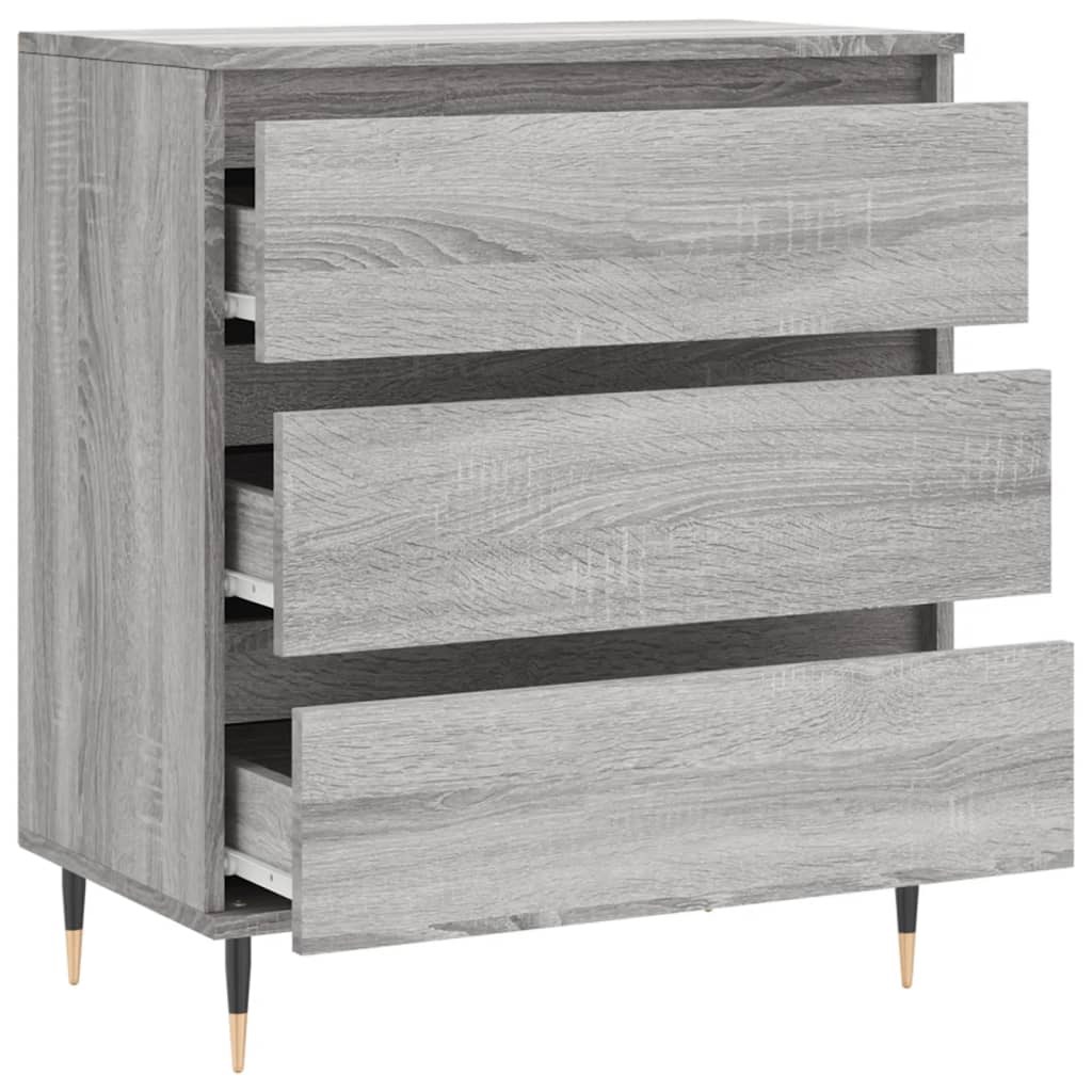 Credenza Grigio Sonoma 60x35x70 cm in Legno Multistrato 827178