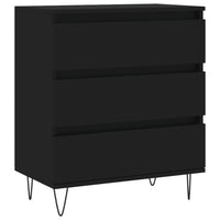 Credenza Nero 60x35x70 cm in Legno Multistrato 827181