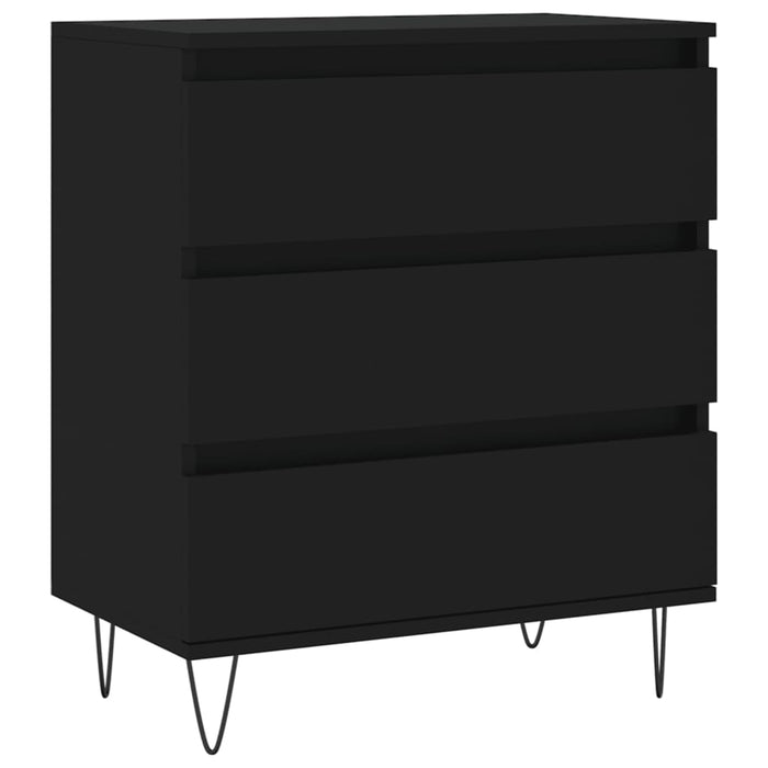 Credenza Nero 60x35x70 cm in Legno Multistrato 827181