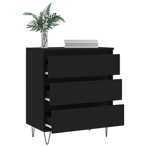 Credenza Nero 60x35x70 cm in Legno Multistrato 827181