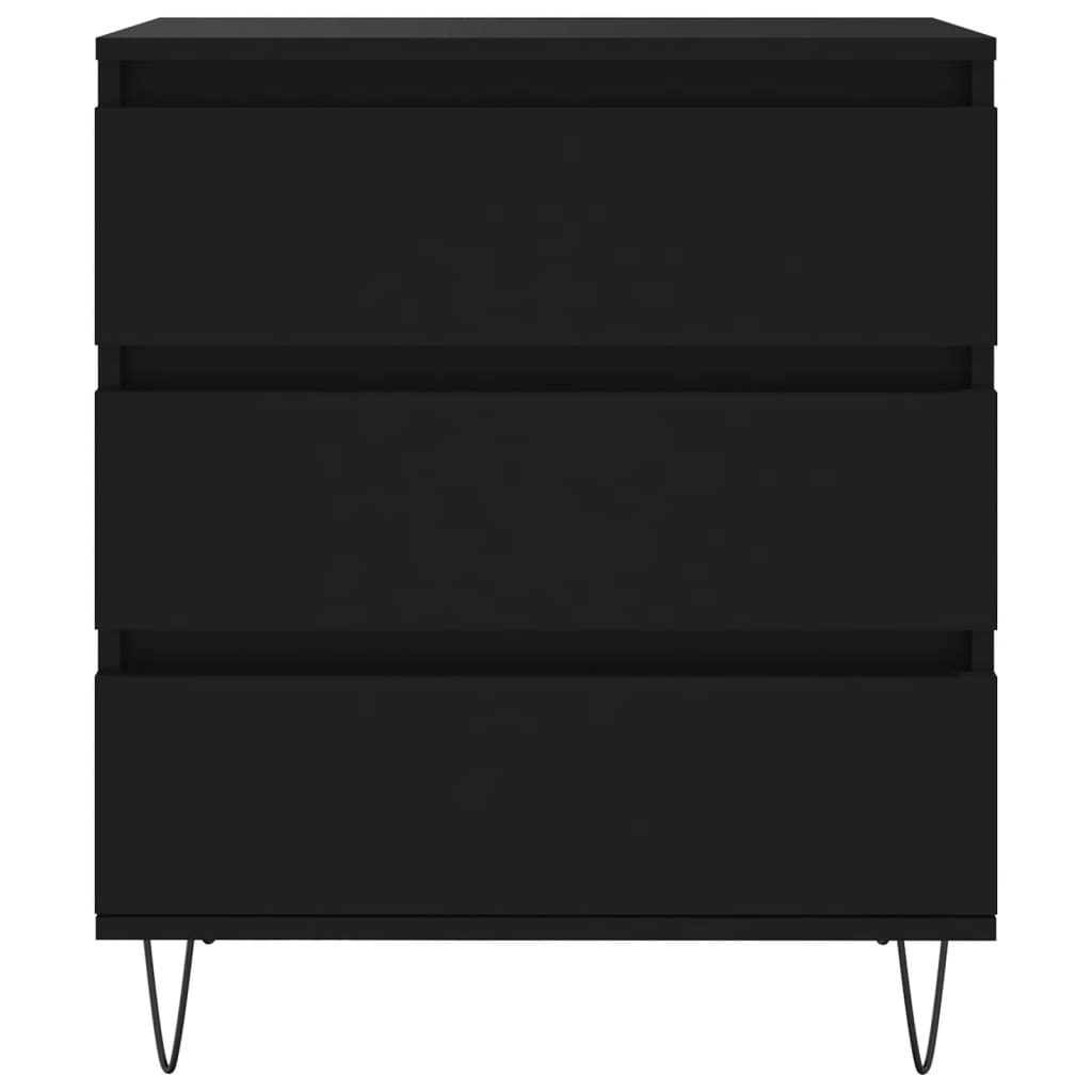 Credenza Nero 60x35x70 cm in Legno Multistrato 827181