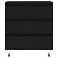 Credenza Nero 60x35x70 cm in Legno Multistrato 827181