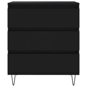 Credenza Nero 60x35x70 cm in Legno Multistrato 827181