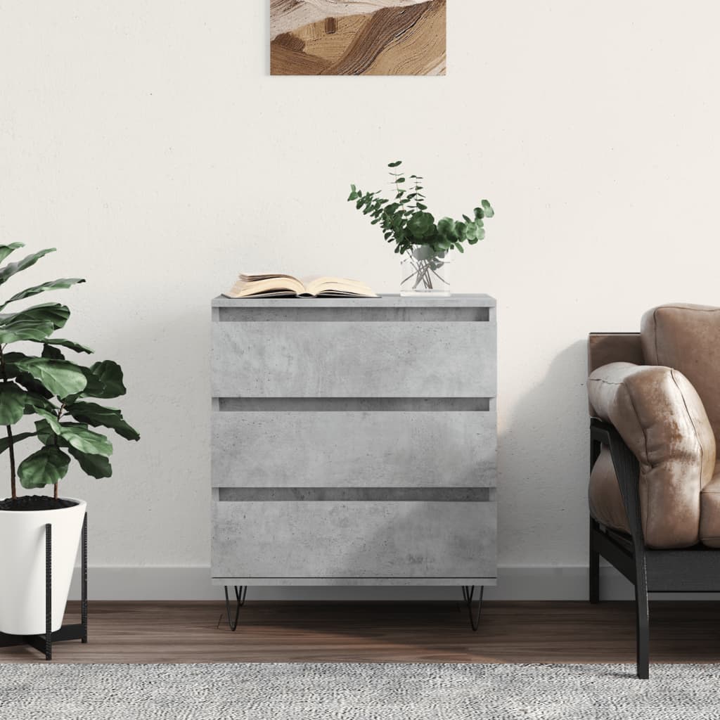 Credenza Grigio Cemento 60x35x70 cm in Legno Multistratocod mxl 80100