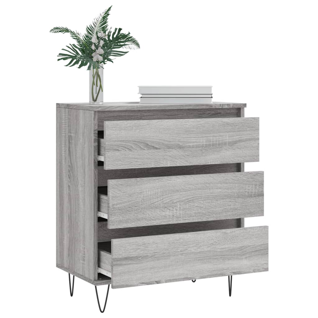 Credenza Grigio Sonoma 60x35x70 cm in Legno Multistrato 827186