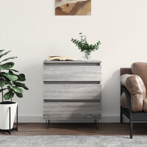 Credenza Grigio Sonoma 60x35x70 cm in Legno Multistrato 827186