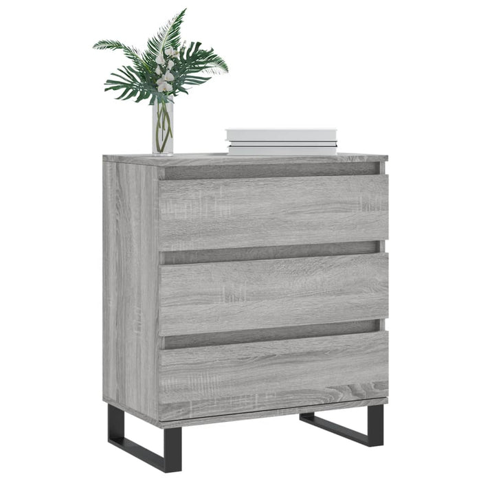 Credenza Grigio Sonoma 60x35x70 cm in Legno Multistrato 827194