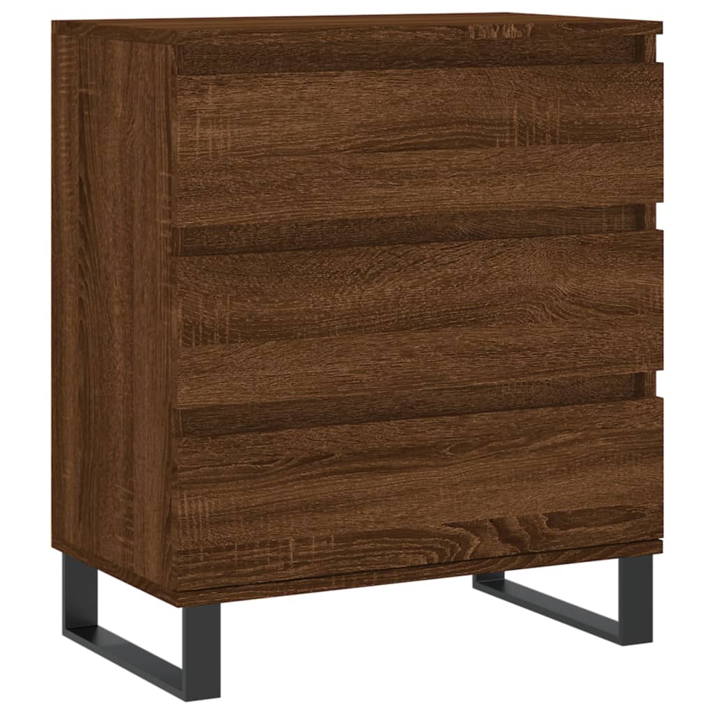 Credenza Rovere Marrone 60x35x70 cm in Legno Multistrato 827195