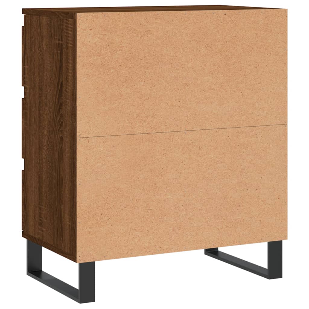 Credenza Rovere Marrone 60x35x70 cm in Legno Multistrato 827195