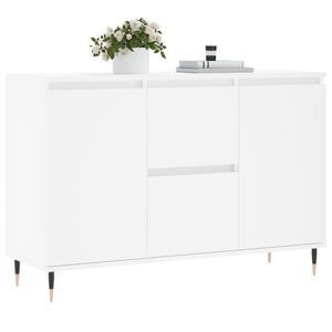 Credenza Bianca 104x35x70 cm in Legno Multistrato 827196