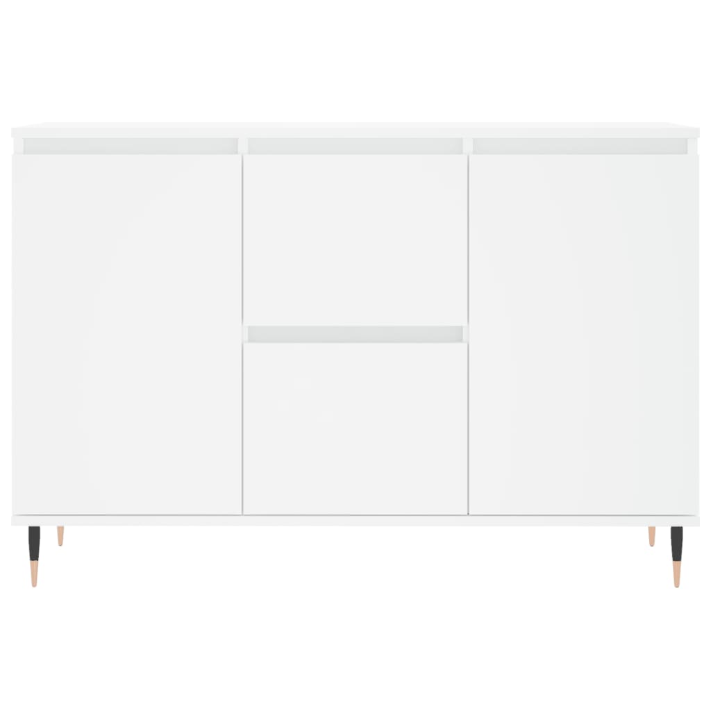 Credenza Bianca 104x35x70 cm in Legno Multistrato 827196