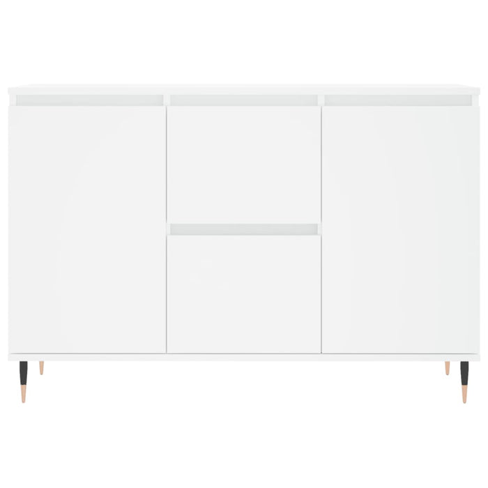 Credenza Bianca 104x35x70 cm in Legno Multistrato 827196