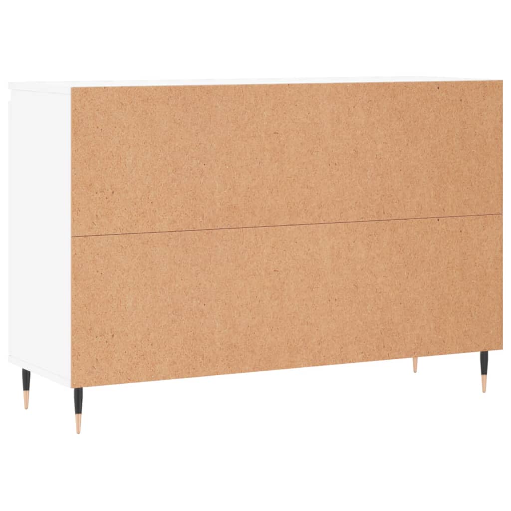 Credenza Bianca 104x35x70 cm in Legno Multistrato 827196