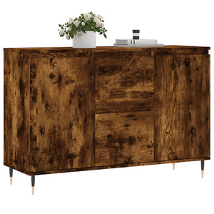 Credenza Rovere Fumo 104x35x70 cm in Legno Multistrato 827201