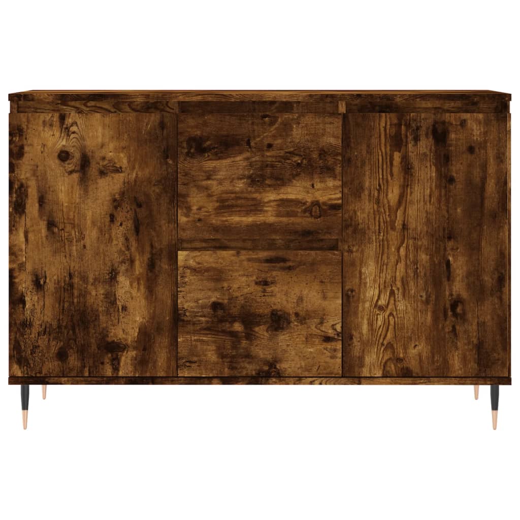 Credenza Rovere Fumo 104x35x70 cm in Legno Multistrato 827201