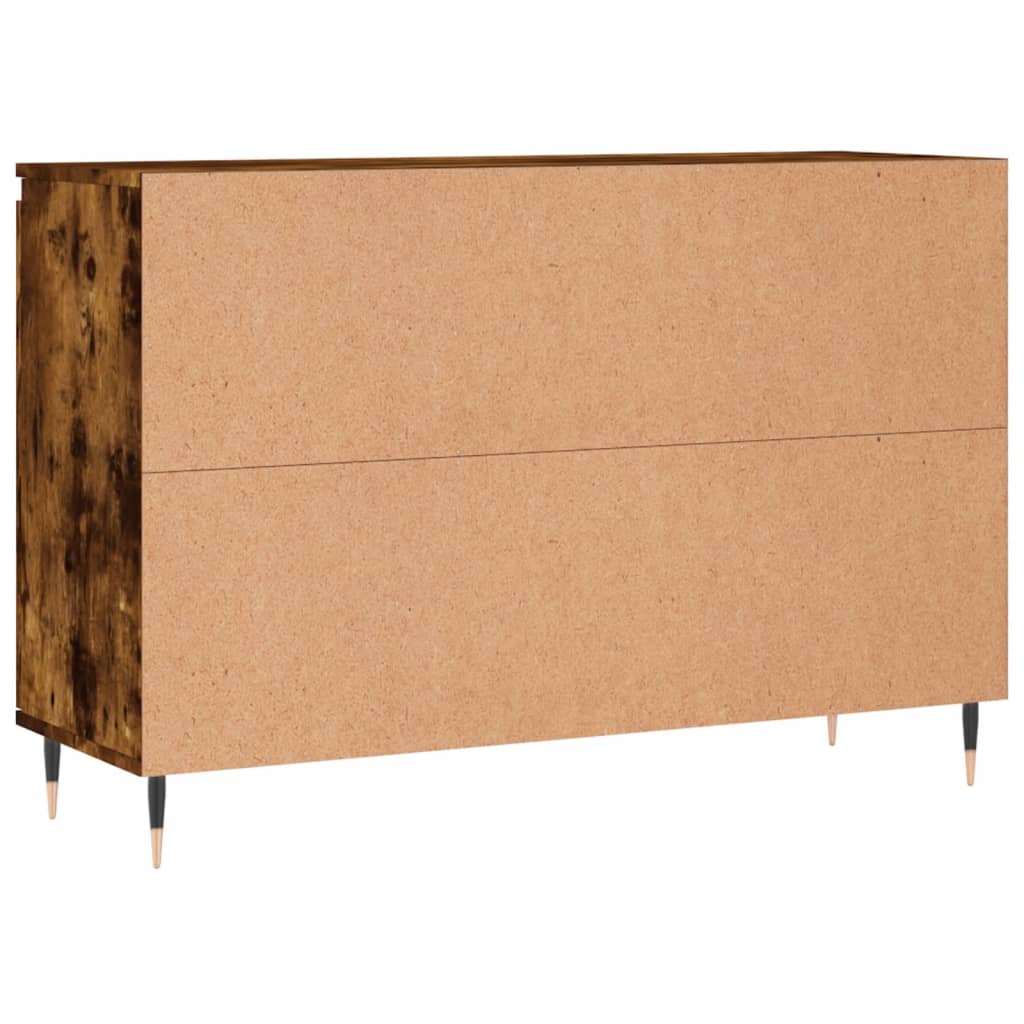 Credenza Rovere Fumo 104x35x70 cm in Legno Multistrato 827201