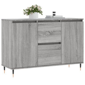 Credenza Grigio Sonoma 104x35x70 cm in Legno Multistrato 827202