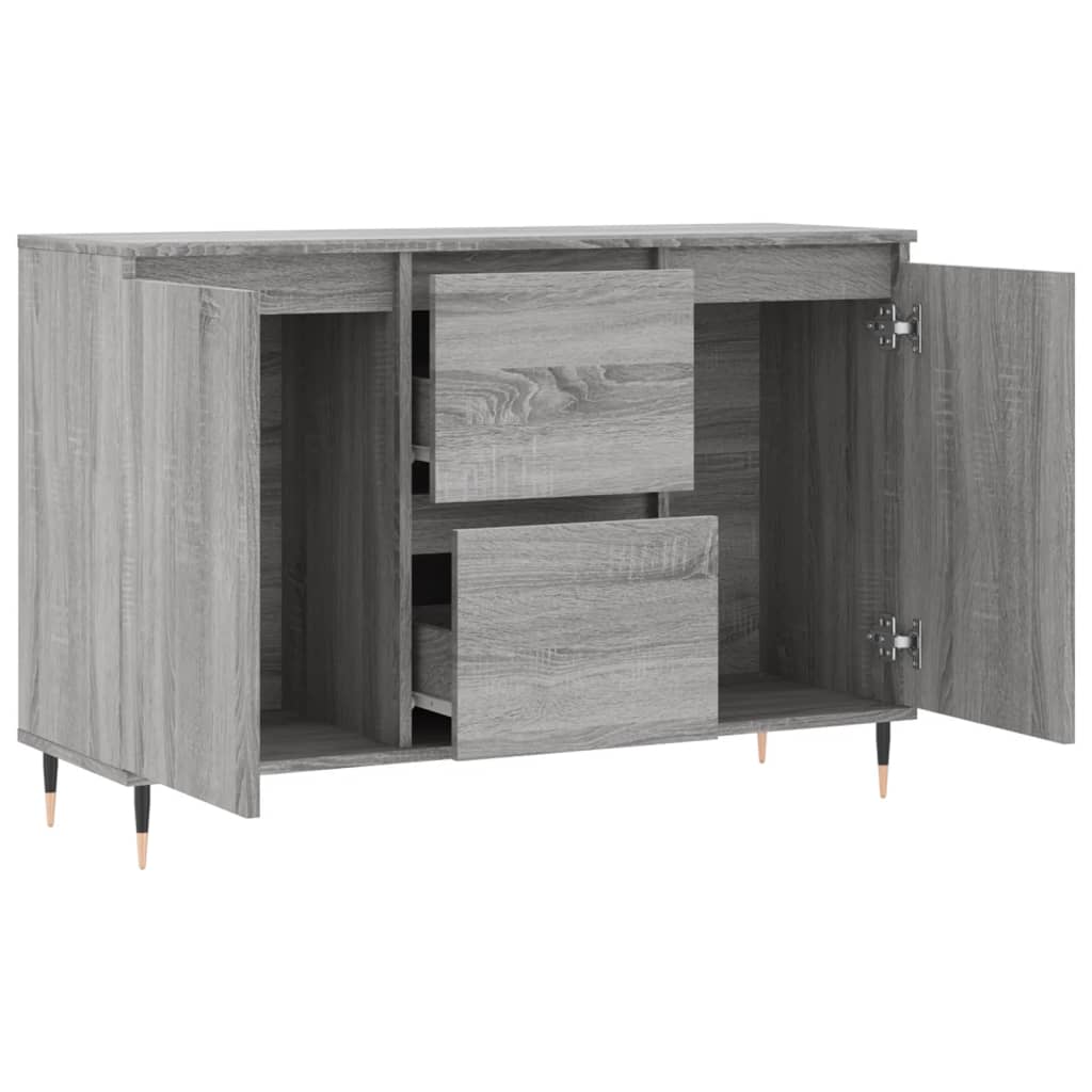 Credenza Grigio Sonoma 104x35x70 cm in Legno Multistrato 827202