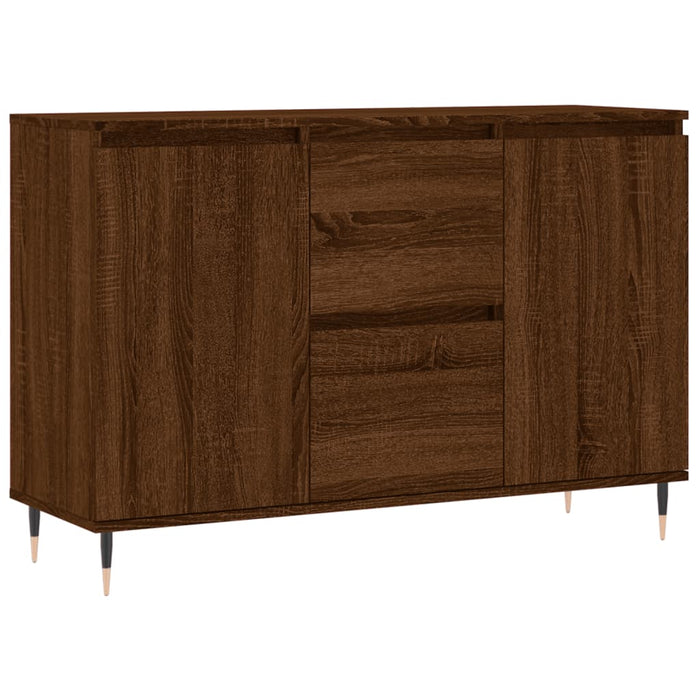 Credenza Rovere Marrone 104x35x70 cm in Legno Multistrato 827203