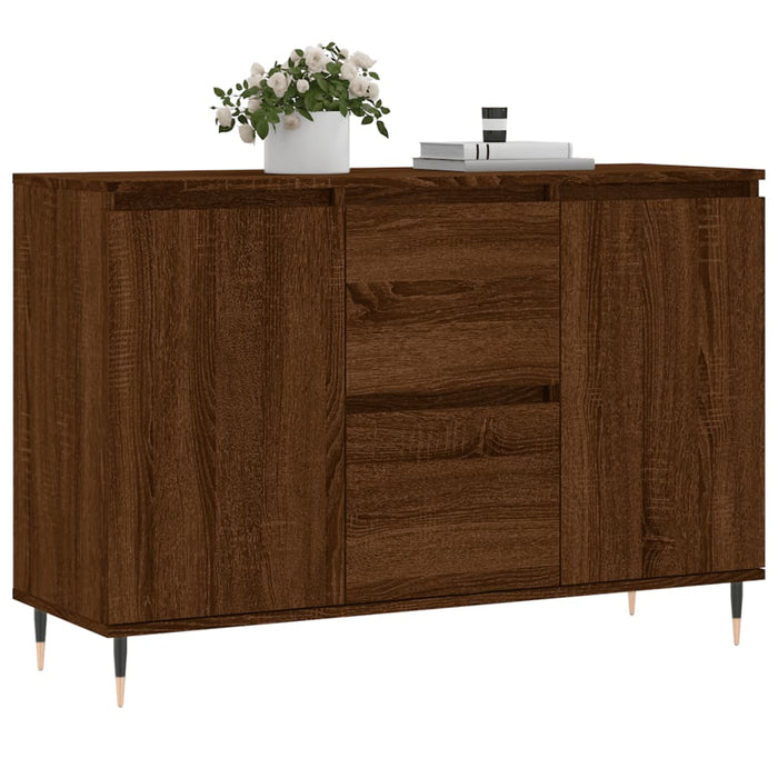 Credenza Rovere Marrone 104x35x70 cm in Legno Multistrato 827203