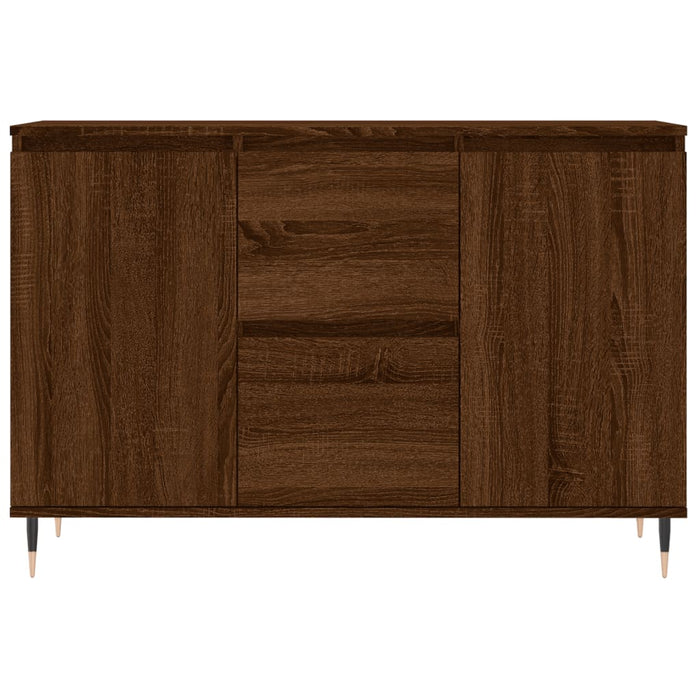 Credenza Rovere Marrone 104x35x70 cm in Legno Multistrato 827203