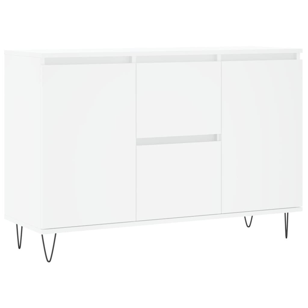 Credenza Bianca 104x35x70 cm in Legno Multistrato 827204