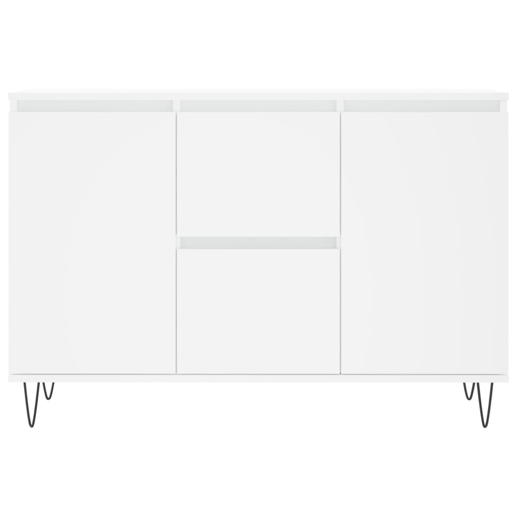 Credenza Bianca 104x35x70 cm in Legno Multistrato 827204