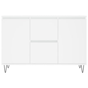 Credenza Bianca 104x35x70 cm in Legno Multistrato 827204