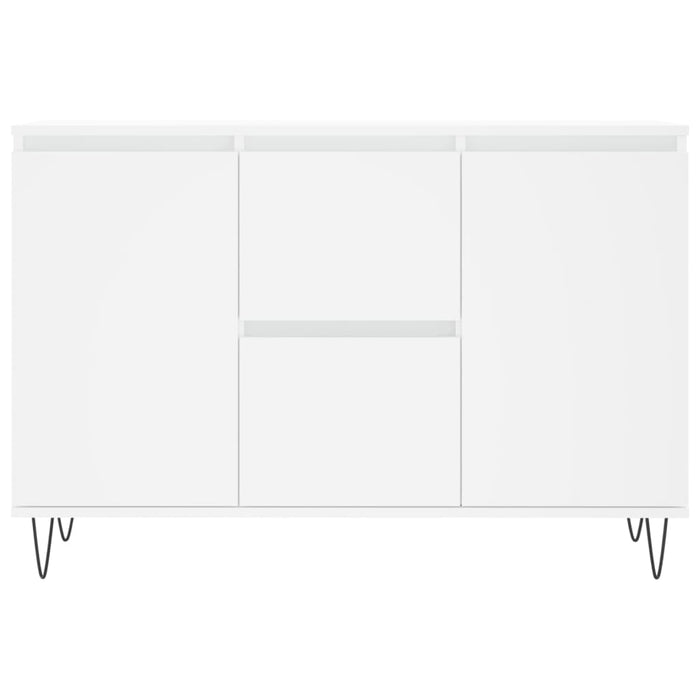 Credenza Bianca 104x35x70 cm in Legno Multistrato 827204