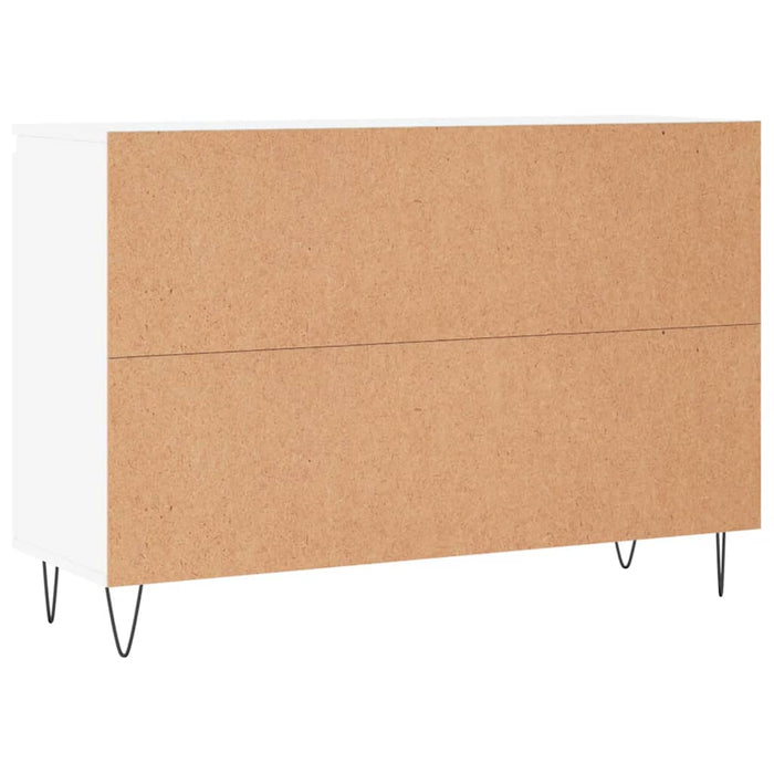 Credenza Bianca 104x35x70 cm in Legno Multistrato 827204