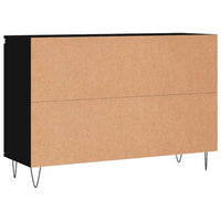 Credenza Nera 104x35x70 cm in Legno Multistrato 827205