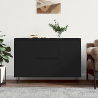 Credenza Nera 104x35x70 cm in Legno Multistrato 827205