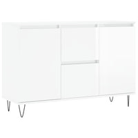 Credenza Bianco Lucido 104x35x70 cm in Legno Multistratocod mxl 128634