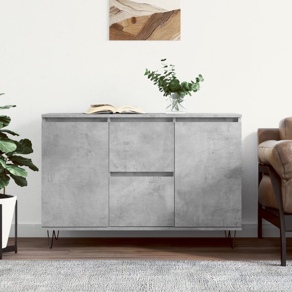 Credenza Grigio Cemento 104x35x70 cm in Legno Multistratocod mxl 104296