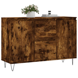 Credenza Rovere Fumo 104x35x70 cm in Legno Multistrato 827209