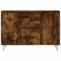 Credenza Rovere Fumo 104x35x70 cm in Legno Multistrato 827209