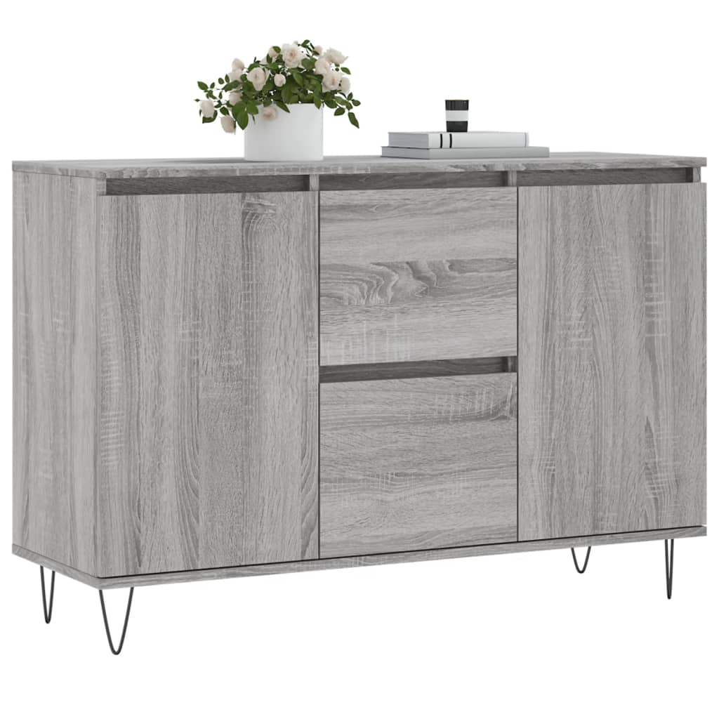 Credenza Grigio Sonoma 104x35x70 cm in Legno Multistrato 827210