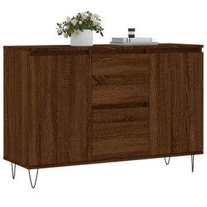 Credenza Rovere Marrone 104x35x70 cm in Legno Multistrato 827211