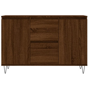 Credenza Rovere Marrone 104x35x70 cm in Legno Multistrato 827211