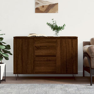 Credenza Rovere Marrone 104x35x70 cm in Legno Multistrato 827211